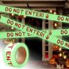Glow In The Dark Glow In The Dark Tape Scary Design Scary Caution Tape  Halloween Party