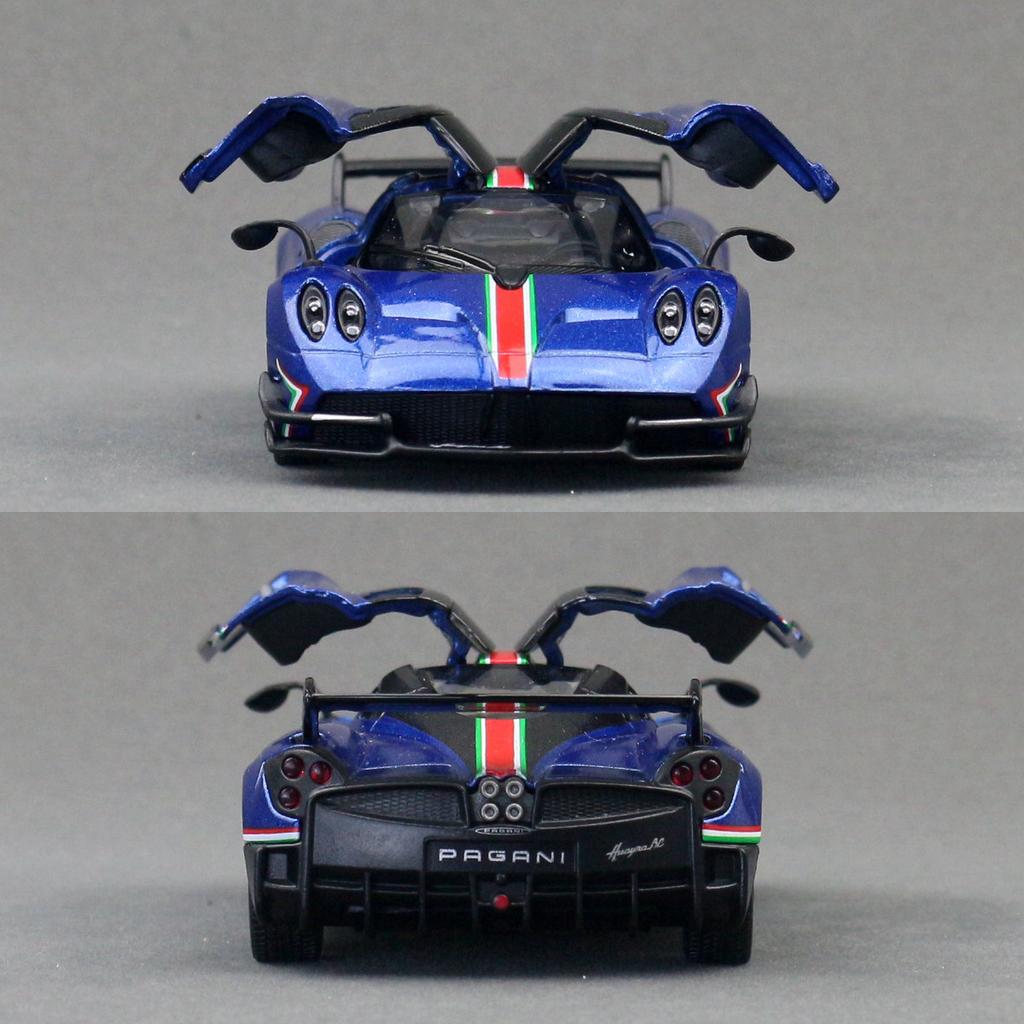 1/38 Pagani Huayra BC Alloy Sports Model Diecasts Metal Track Racing Vehicles Car Model High Simulation Collection Kids Toy Gift