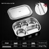 European Style 304 Stainless Steel 5-Compartment Lunch Tray