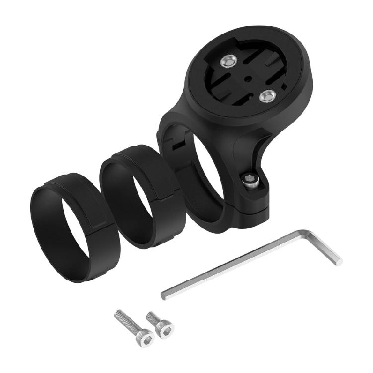Cycle Computer Mounting Support with Rear Seat Clamp Straps, Round Device Coupling and L-Shape Tool Hardware Included for 1050/840/540