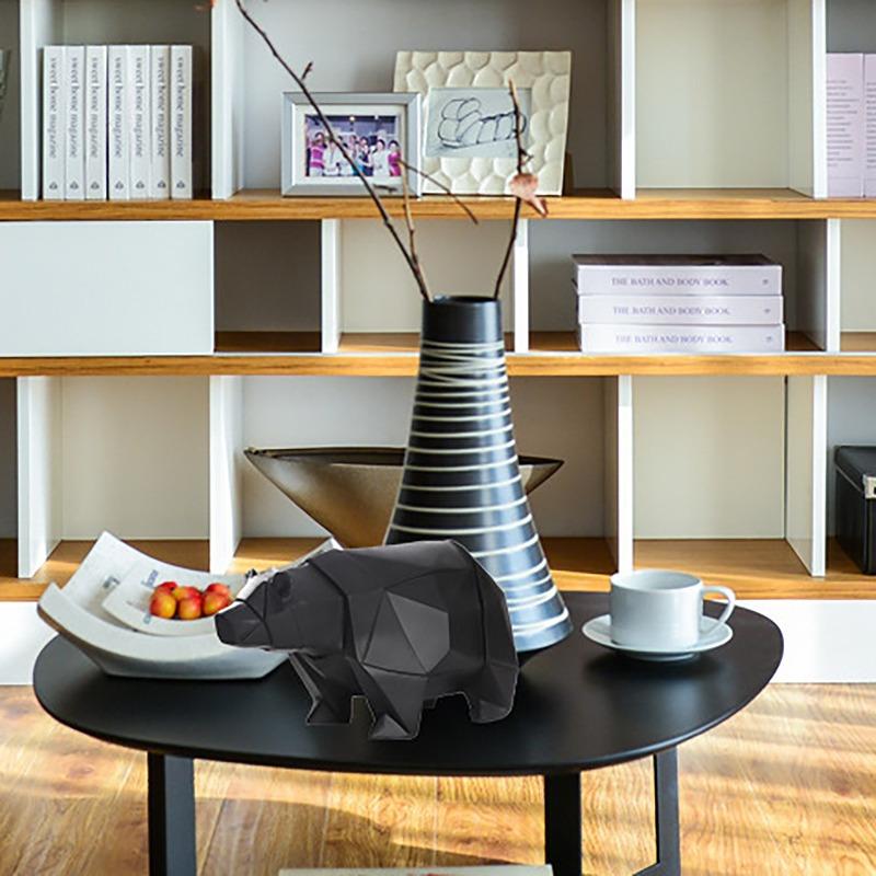Klassische Cartoon-Sparschwein mit Eisbären-Design für Zuhause, Arbeitszimmer, Schlafzimmer oder Bürodekoration