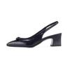 BARBARA Leather Square Toe Basic Slingback 5cm Bbh701ny
