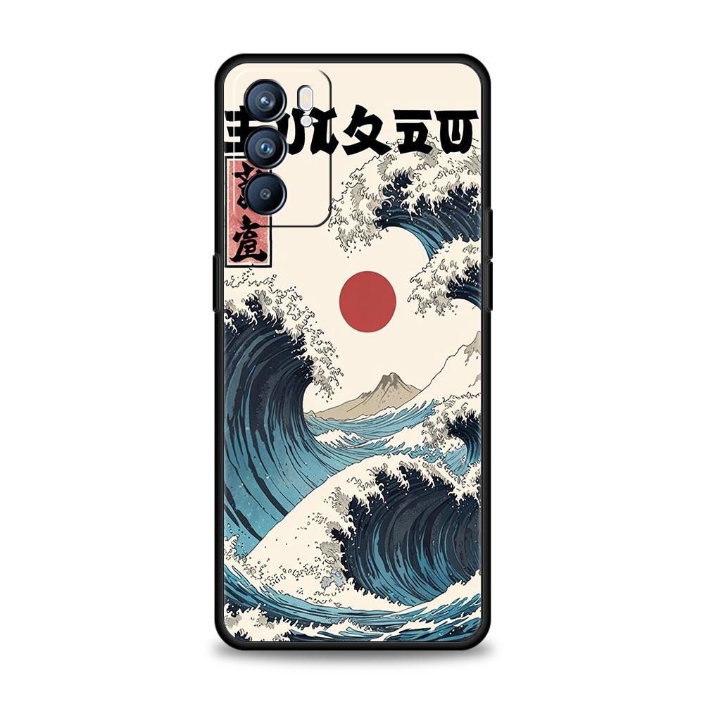 Japanese Style Art Japan Phone Case For Oppo Reno14 Reno13 Reno12 11 F 10 Find X5 X9 Pro A54 5G A53 A9 A16 A78 4G A80 A98 Cover
