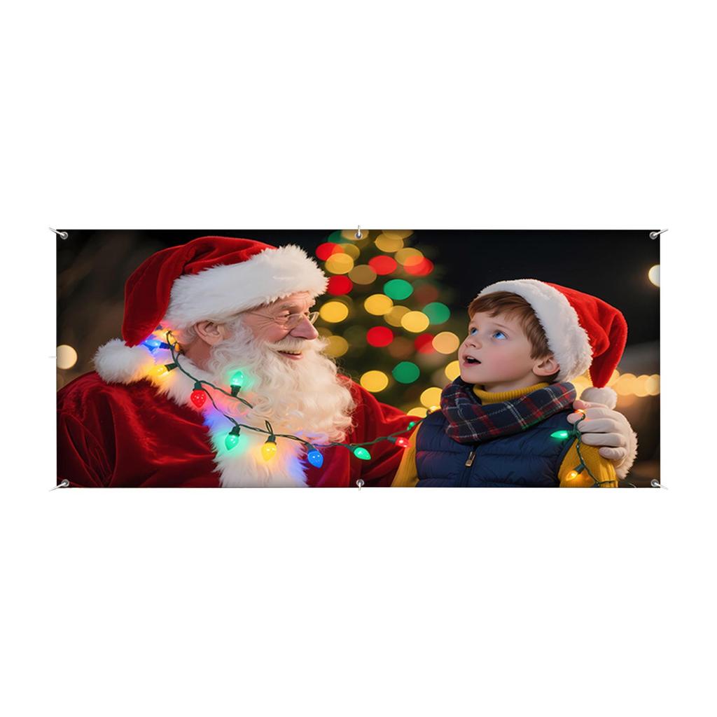 Weihnachtsszene Dekorationen & Festliche Charakter Banner – Feiertagszubehör für Außengaragen