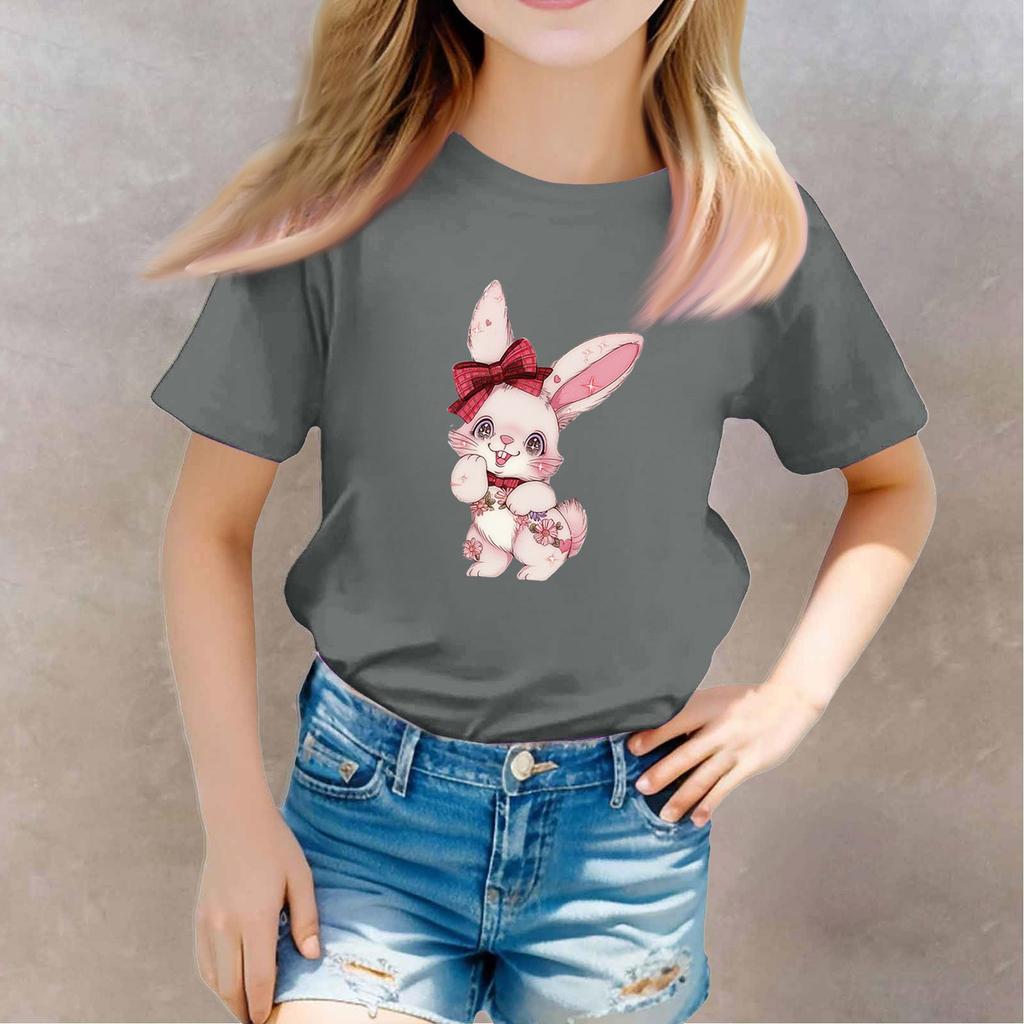 Toddler Girl Boy T-Shirts Kids Top Boys And Girls Printed Short Sleeved T-shirt