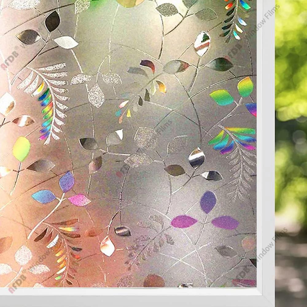 

AFDB матовая пленка для защиты окон, статическая наклейка на окно, неклеящаяся пленка для витражного стекла, декоративный стеклянный винил для дома 55X200 CM