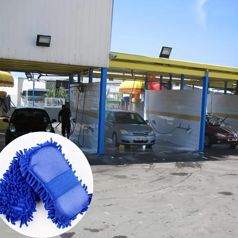 Top Quality 2Pc Microfiber Car Washer Sponge Cleaning Car Care Detailing Brushes Washing Towel Auto Gloves Styling Accessories
