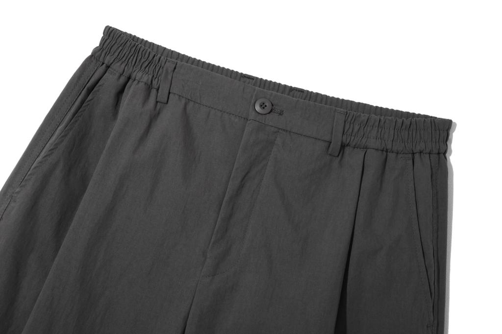 BASEMOMENT Cn Wide Parachute Pants Charcoal