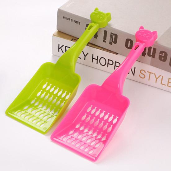 Tragbare Katzenklo-Hunde-Futter-Schaufel Plastikschaufel Reinigungsgerät Haustierbedarf