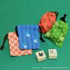 Beverly Ghibli Totoro Stamp Drawstring Purse Stamp Totoro and Arabesque Pattern TSW-175