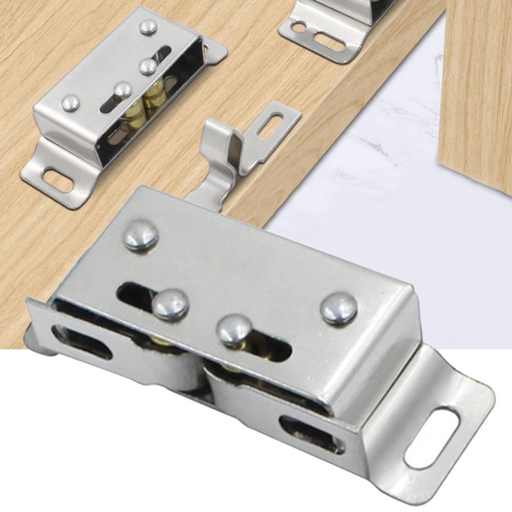 Stainless Steel Door Close Latch Double Roller Catch Hardware