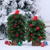 Tower Shaped Mini Christmas Tree Lifelike Artificial Christmas Tree New Year Party