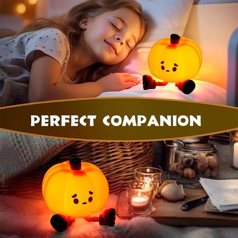 Silikonowa lampka nocna w kształcie kreskówkowego zwierzątka, ładowalna lampka LED na stolik nocny, dotykowo ściemniana, lampka atmosferyczna do ściskania dla dziecięcej sypialni, dekoracja do pokoju dziecięcego
