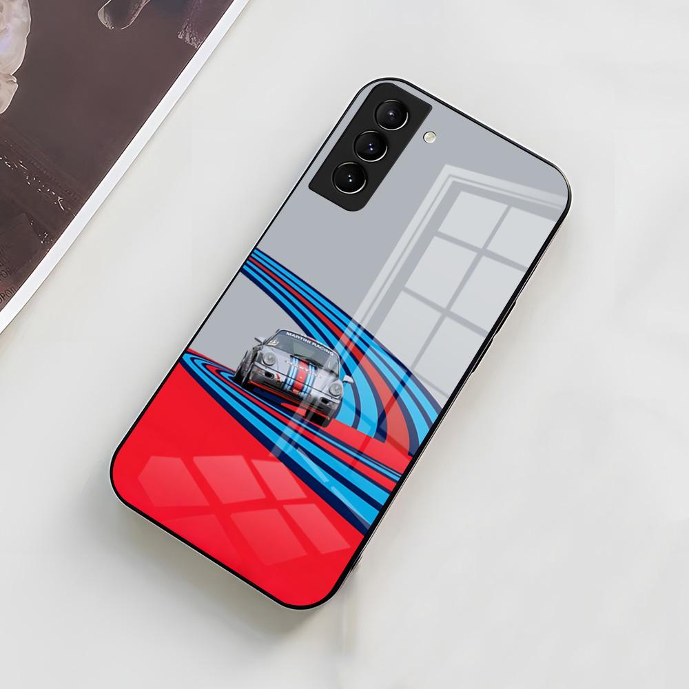 Racing M-Martini Phone Case For Samsung A56 A36 A26 A16 A15 A25 A35 A55 A14 A34 A24 A54 Glass Case