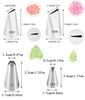 28pcs Piping Bag Nozzle Set Confectionery Cake Pastry Sleeve For Cake Decoration Tools Pocket Professional Nozzles Cream Icing