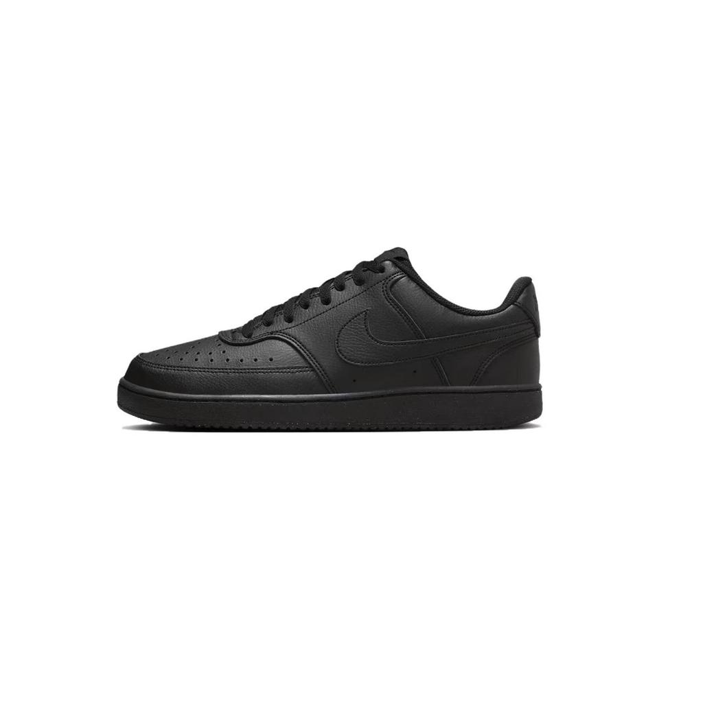 Nike Court Vision Slip Resistant Abrasion Resistant Low top Skateboard Shoes Unisex Black White DH2987-002(Team505-)