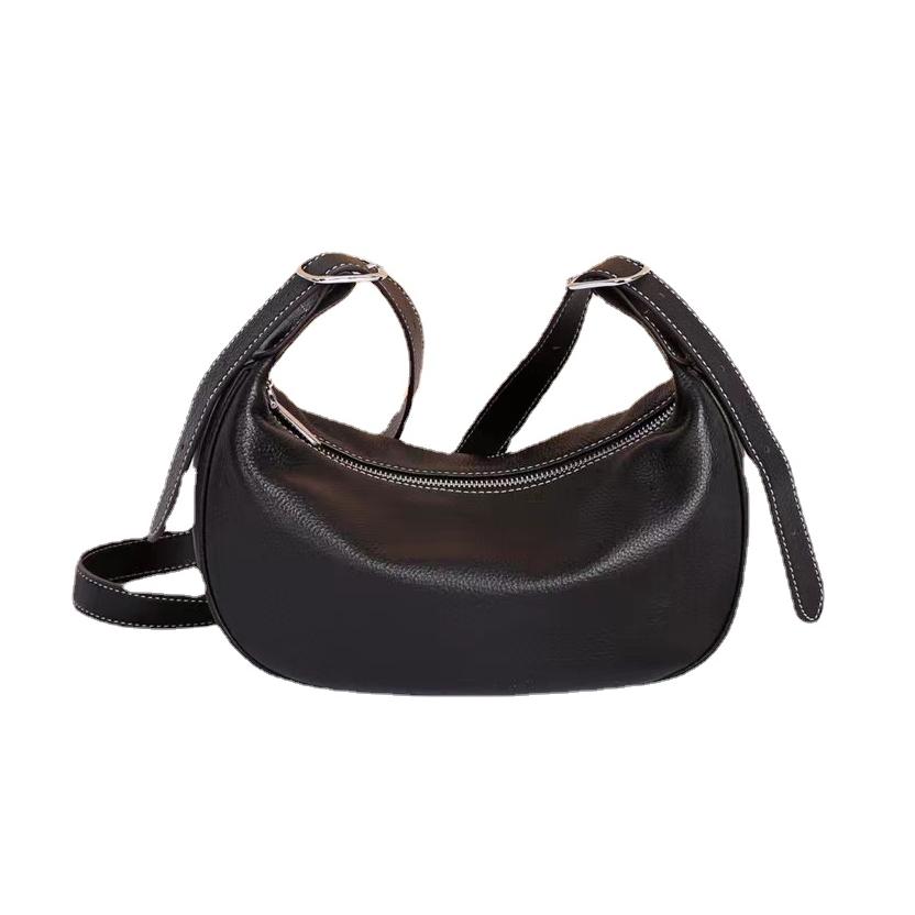 Стильная женская сумка-слинг из натуральной кожи Top Grain Leather - повседневная сумка — фото 11