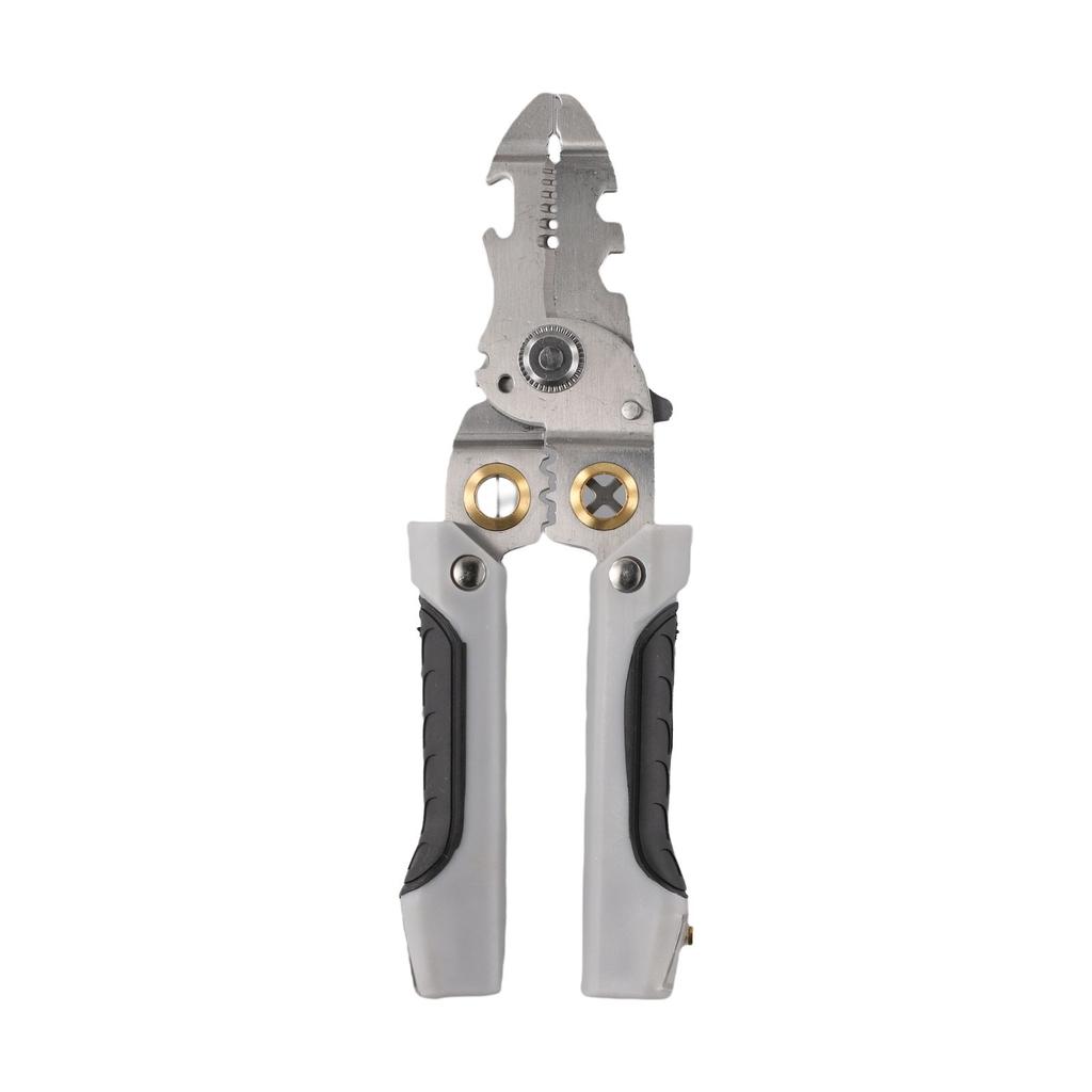 Multifunctional Wire Stripper and Crimper Tool for Cutting Stripping and Slicing Cables in Electrical Applications