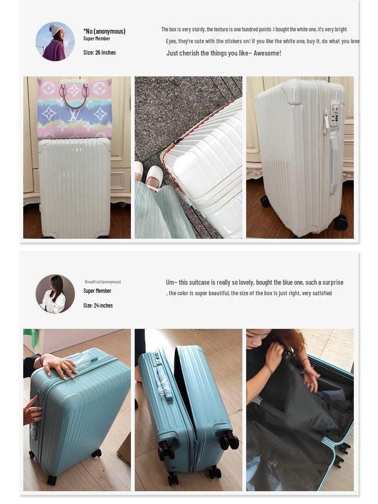 28-Inch Silent Universal Wheels Travel Suitcase with Combination Lock, Large Capacity, Student Zipper Style