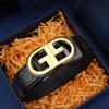 New Men'S Belt Leather Travel Business Belt Simple Casual Versatile Automatic Buckle Belt High Sense