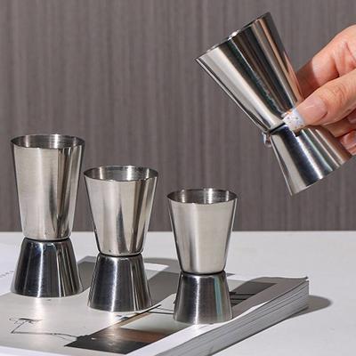 Roestvrijstalen cocktailmaatbeker, dubbele shaker, shotglaasje, maatbeker voor sterke drank, keukengadgets, baraccessoires