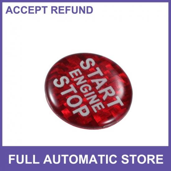 Carbon Fiber Engine Start Stop Button Cover Sticker Single  for Alfa Romeo