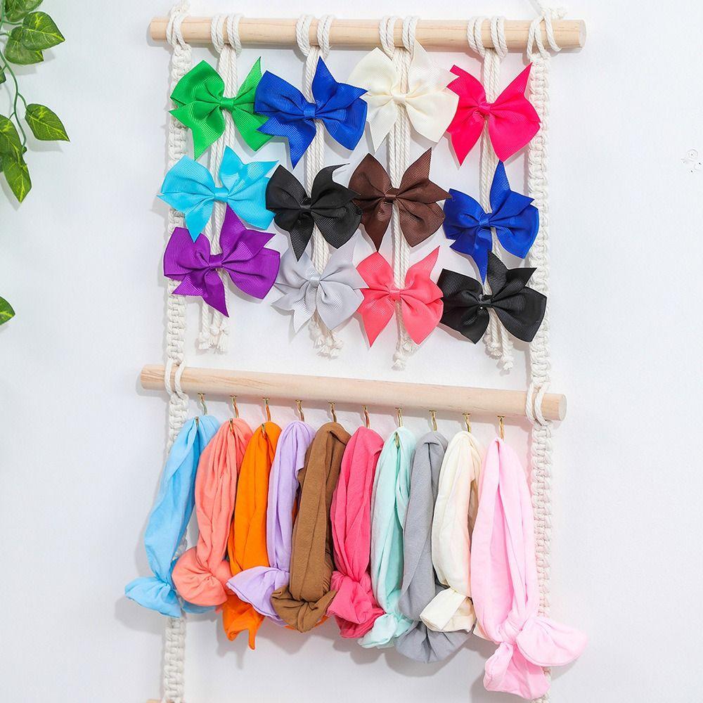 Home Decor Headbands Organizer Wall Hanging Hair Accessories Storage Headband Bows Organizer