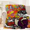 Cartoon B-Bunny Blanket Plush Nap Sofa Rug for Living B-Bugs-S Room Warm Office Bedroom Birthday Home Travel Kid Gifts