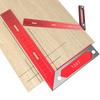 12"/16"Inch Precision L-type Aluminium Alloy Square Scribe Marking Line Drawing Ruler Cross Scribing Measuring Gauge Tool