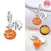 Charm Bead Charms copper Authentic Luminous Pumpkin Truck Pendant Halloween Red Skull Apple Bead Charms Compatible With Bracelets Women Jewellery Diy