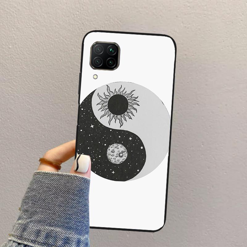 Sun Moon Aesthetic For Huawei Nova Y70 Y90 Y60 Y73 Y72 Y61 Y91 12s 12i 11i 8i 9 10 SE P40 Lite P60 P30 Pro Case