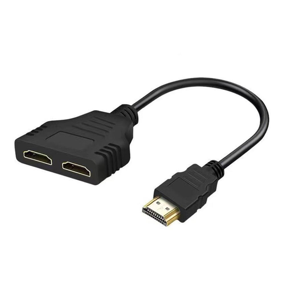 

4K Computer Monitor HD Cable HDMI One In Two 30cm HD 1080P HDMI Splitter One Input To Two Output Adapter Cable HDMI-compatible