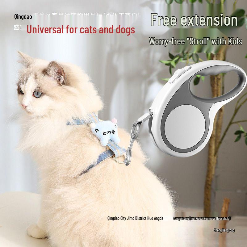 Retractable Dog & Cat Leash for Small Pets - Outdoor Walking Rope