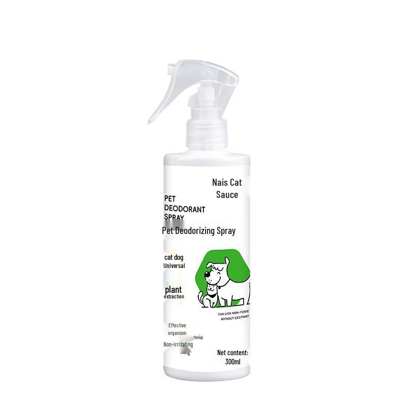 NaisCat Pet Deodorant Spray for Cats and Dogs, Plant-Based, Effective Antibacterial, Non-Irritating.