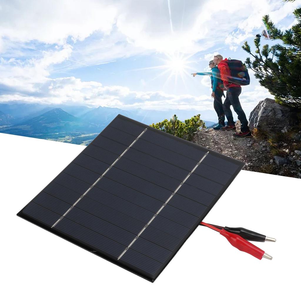 2.5W 5V Mini Solar Panel Poly Mini Solar Cell Panel Module DIY Solar Epoxy Panel Tiger Clip