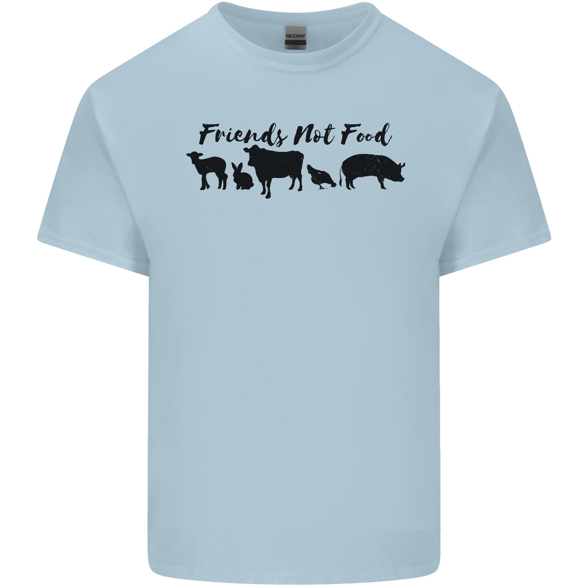 Vegetarian Animals Friends Not Food Vegan Unisexs Light Cotton TShirt S