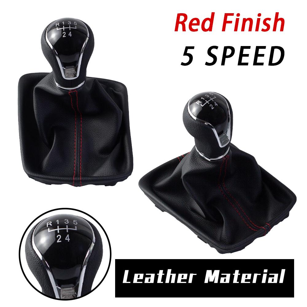 5/6 Speed Manual Leather Gear Shift Knob For Seat Leon III 3 MK3 2012 2013 2014 2015 2016 2017 2018 2019 2020 Car Accessories