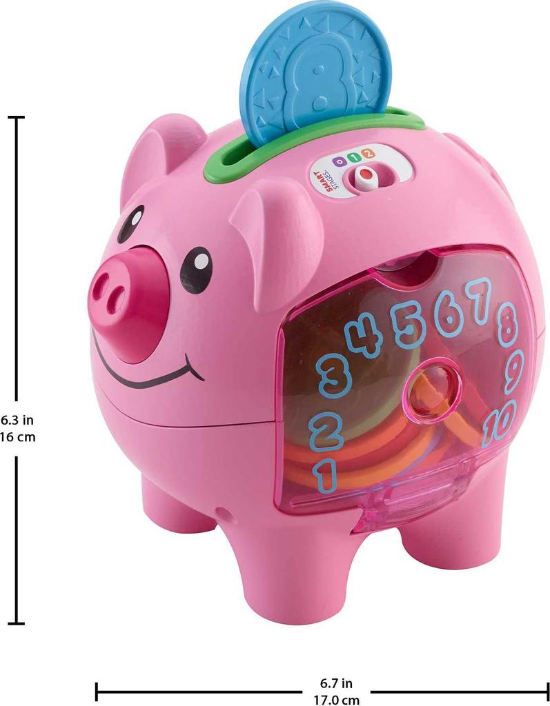 MATTEL Fisher Price Laugh and Learn Smart Stages Piggy Bank by Laugh and Learn
