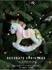 Christmas Ice Cream Cone Snowman Ornament – Cute Pink Decoration for Trees & Venues