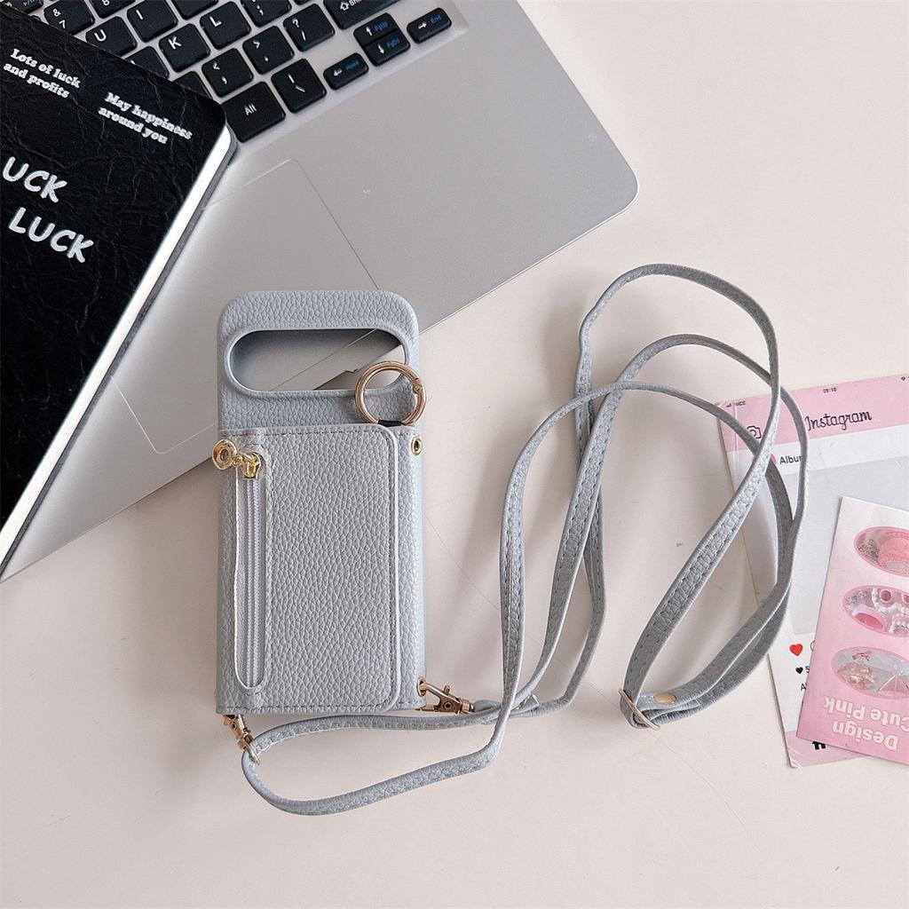 Crossbody Wallet with Card Holder Ring Phone Case for Google Pixel 10 9 Pro XL 8 7 Pro 8A 7A 6A 5G Leather Shockproof Cover