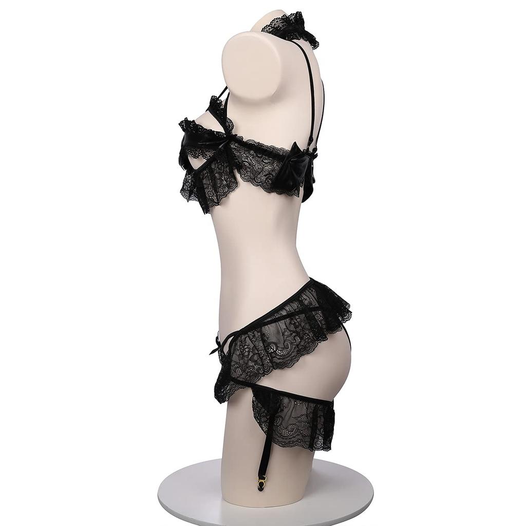 Little Devil Sexy Devil PU Naughty Extreme Stockings Black [SENMHS] Lingerie, Witch, Vampire, Witch, Demon, Moe, Cute, Leather, Training, Temptation,