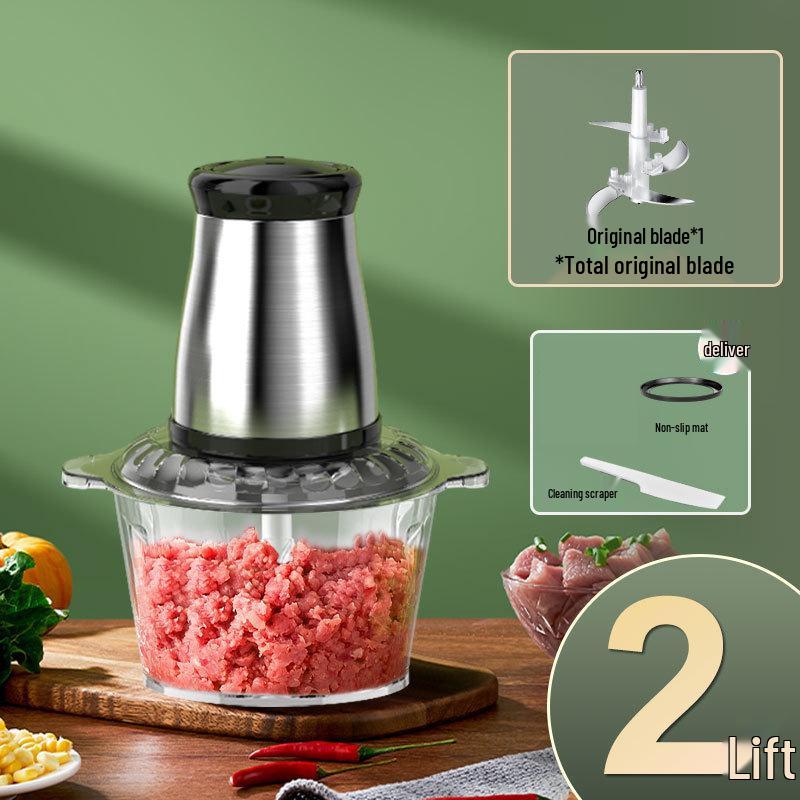 Stainless Steel Multi-Functional Meat Grinder & Vegetable Processor with High Power