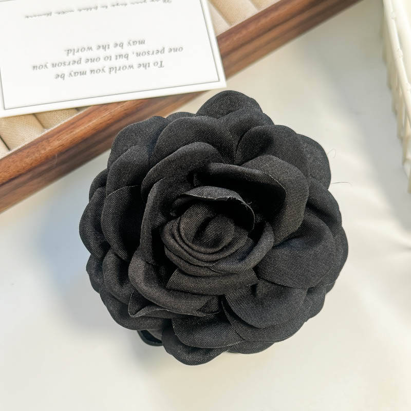 Fabric Wers Large Claws Women's New Sweet Shark Clip French Wer Haripins Elegant Hair Accessories Solid Color