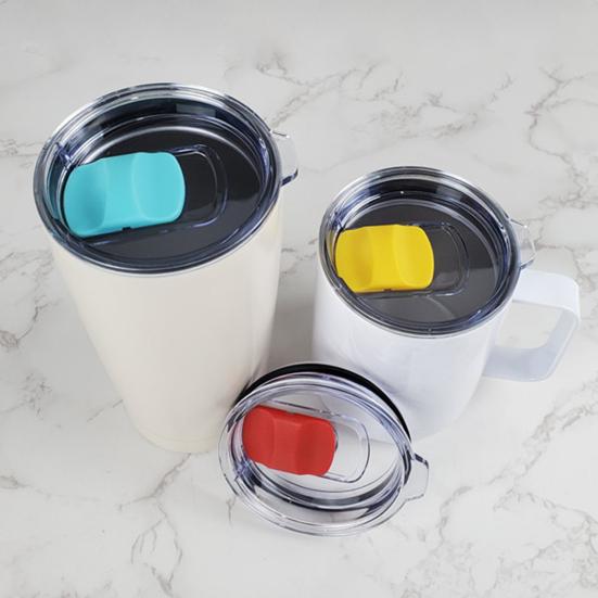 Cup Lid Straw Magnetic Slider Hole Good Sealing Heat-Resistant Anti-Drop Smooth Opening 20/30oz