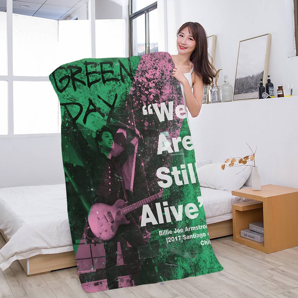 Green Day - Music Rock Band Microfiber Beach Towel Absorbent Quick dry Soft Yoga Swimming Resort Mountain Climbing Towel