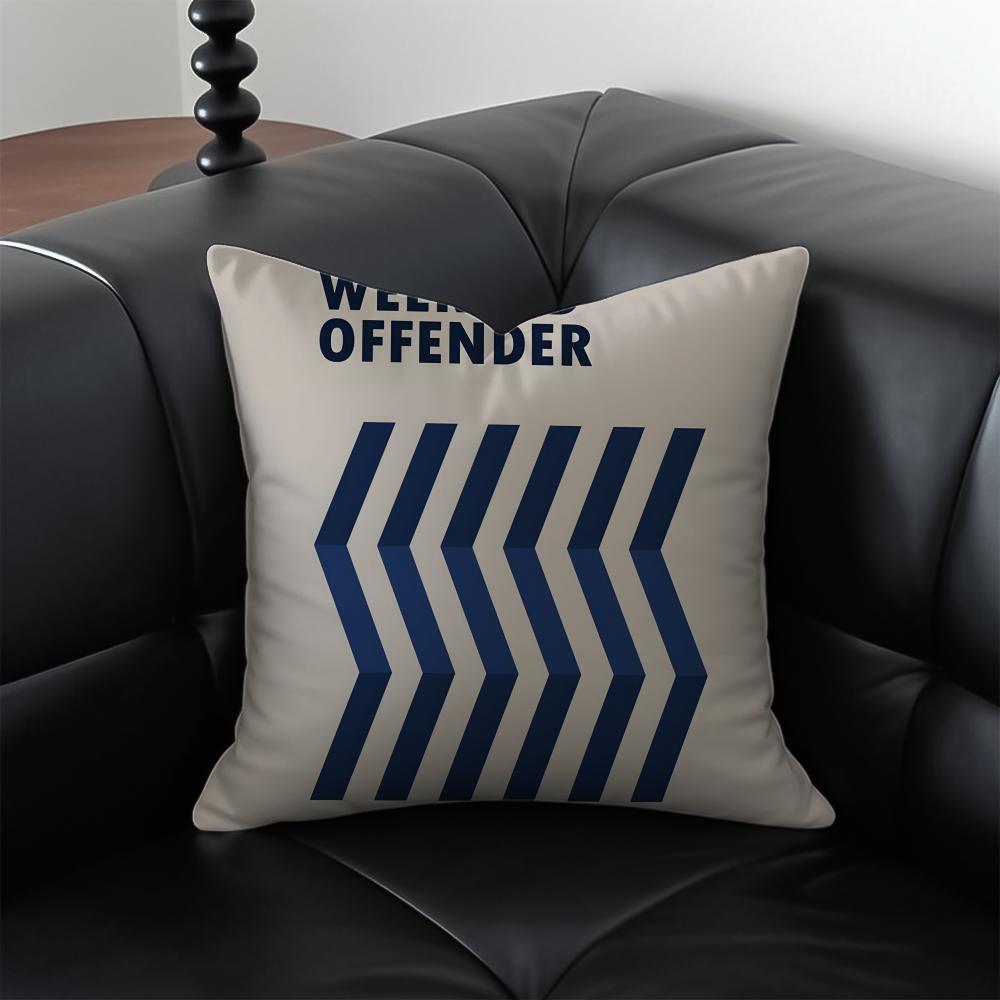 WWeekend OOffender Cushion Cover Pillow Case Antidustmite Invisible Zipper Silky Plush Cushion