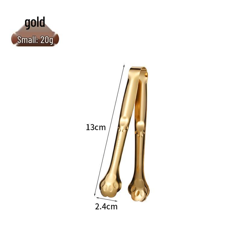 304 Stainless Steel Multi-use Cat Paw Tongs for Ice, Sugar, Coffee, Pastry, Barbecue
