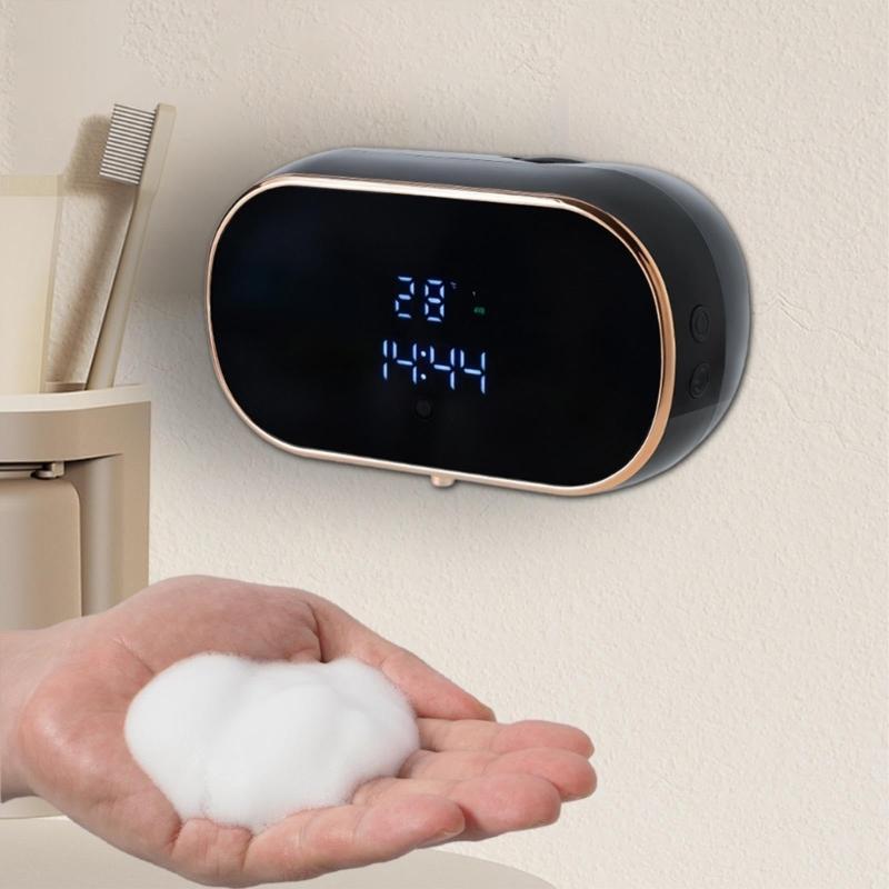 350ml Wandmontierter Seifenspender Automatische Induktion Schaum Handwaschmittel Berührungsloser Schaumseifenspender Einfach zu bedienen