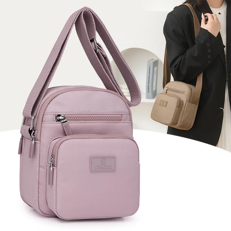 Bag Women's 2025 New Trendy Fashion Casual Mobile Phone Bag Multi-compartment Women's Nylon Bag Shoulder Messenger Bag
