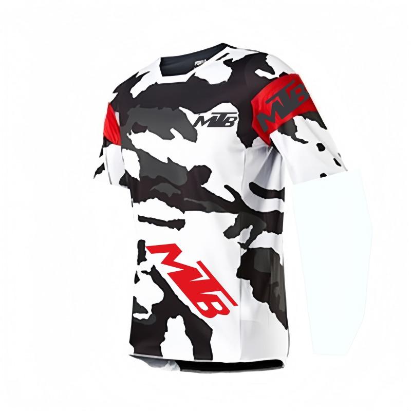 Maglie Downhill per Mountain Bike Magliette da Bici MTB Abbigliamento Sportivo Offroad DH Maglia da Moto Motocross Abbigliamento Sportivo Manica Corta Ciclismo